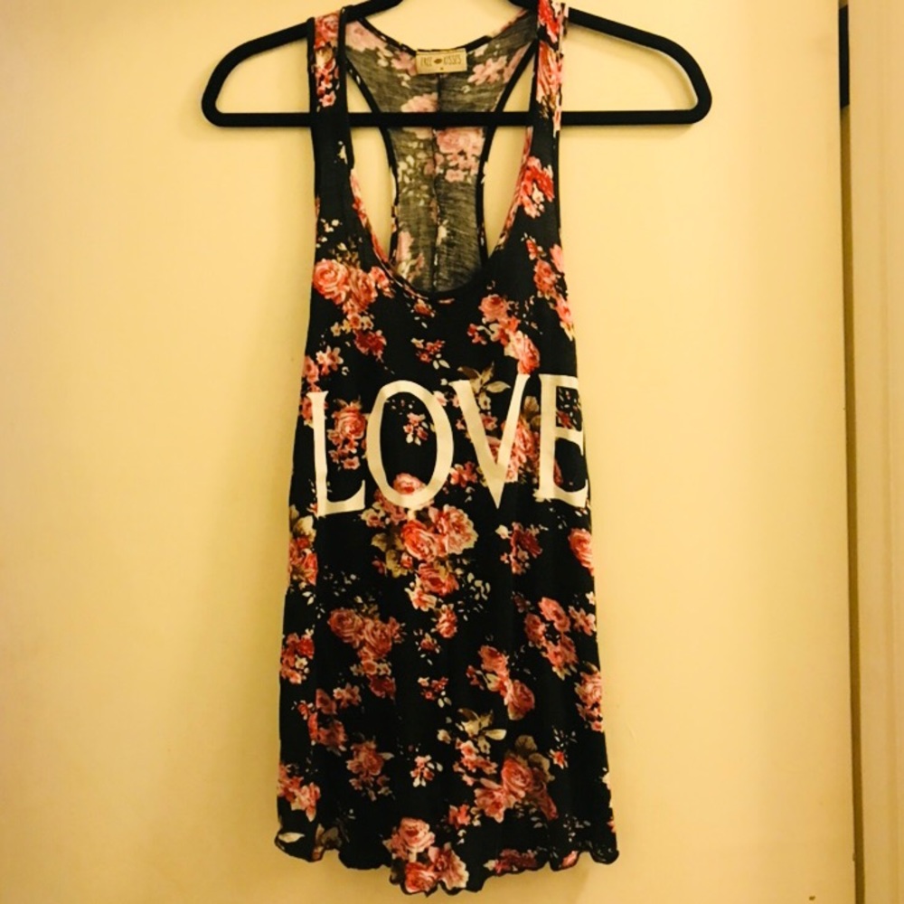 Cute LOVE Summer Dress or Swim CoverUp SzM